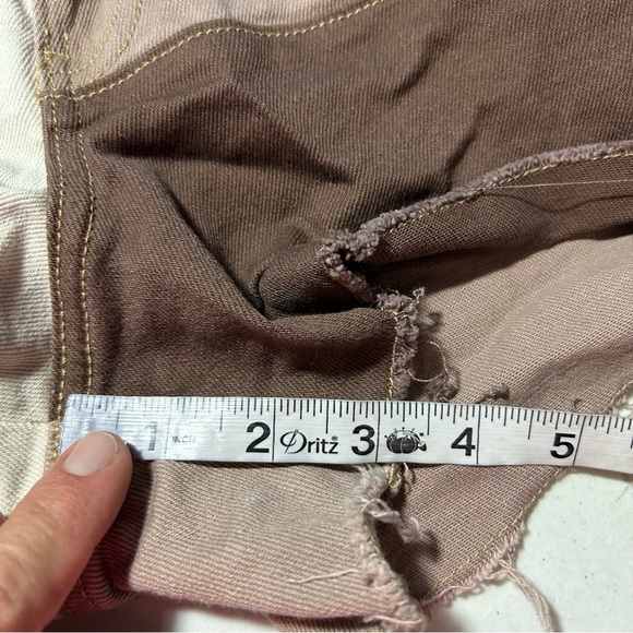 Hollister women’s patchwork high rise shorts size 11/30 - Picture 6 of 7